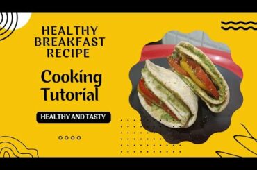 Healthy breakfast recipe || Chicken wrap