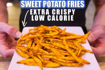 THE BEST AIR FRYER SWEET POTATO FRIES | Easy & Healthy Recipe