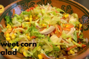 Sweet corn Salad | Healthy Salad Recipe | thebakingstory