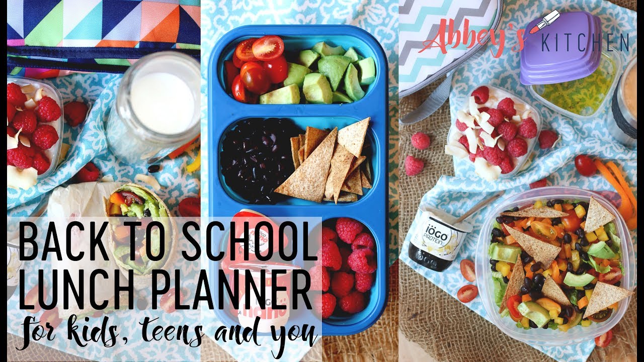 The Official Back to School Lunch Planner For Kids, Teens and You! The Official Back to School Lunch Planner For Kids, Teens and You!