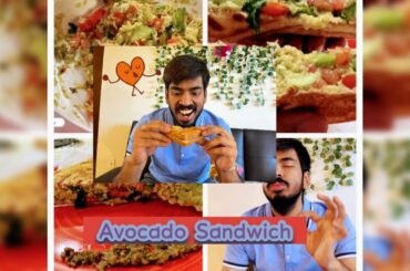 Avocado Sandwich Recipe | Guacamole Healthy Breakfast