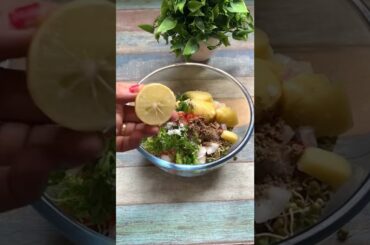 healthy sprouts recipe | Protein salad recipe | Moong Sprouts Salad | #shorts