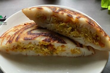 Stuffed bun dosa ||Stuffed dosa || Healthy Breakfast recipe