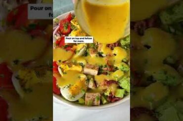 Cobb Salad | Healthy Salad | Keto Recipes for Beginners | Low Carb Recipes | Keto Diet Plan #shorts