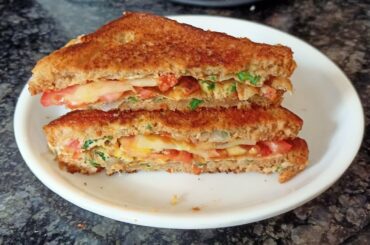 Easy & healthy egg sandwich recipe|Ready in just 5 minute sandwich.