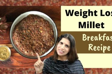 High Protein Millet Breakfast Recipe for Weight Loss | Healthy Ragi & Moong Dal Nashta | In Hindi