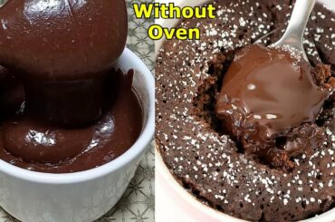 1 Minute Chocolate Cake Recipe Without Oven| 3 Ingredient Chocolate Cake Recipe |Kiran K Desi Khane|