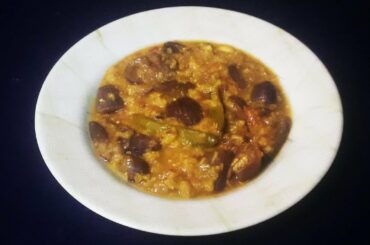 Eggplant Split Mung Beans Stew / Dinner Recipes /Beans Recipes/Stew Recipes/ Eggplant Recipes 1217
