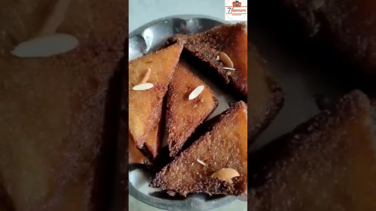 Easy Sweet Bread in 5 mins | Bread kaja | Quick Sweet Bread | #shorts Easy Sweet Bread in 5 mins | Bread kaja | Quick Sweet Bread | #shorts