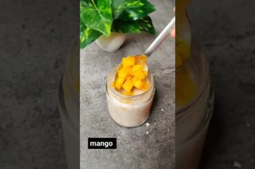 Overnight Soaked Mango oats recipe | Healthy breakfast recipes #shorts