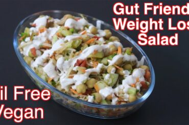 Weight Loss Salad Recipe For Lunch/Dinner - Indian Veg Meal - Diet Plan To Lose Weight Fast (Vegan)