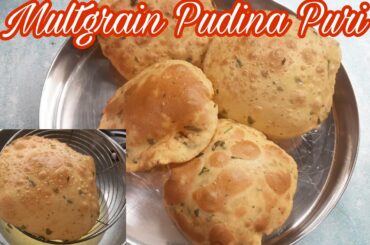 Healthy Breakfast Recipe|Multigrain pudina puri|Breakfast |