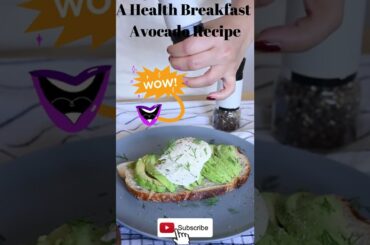 A Healthy Breakfast  Avocado Recipe #shorts