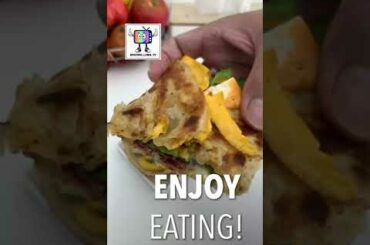 #Shorts - Wok with Luma - Crispy Toasted Cheesy Pepperoni Paratha - Pinoy Version