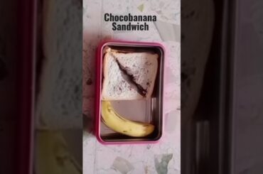 videsi lunch box ideas|choco banana sandwich|with 1 seasonal fruit|easy recipe#easy#lunch#tiffin