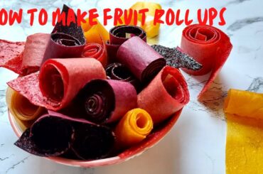 Homemade Fruit Roll Ups | EASY Recipe | HEALTHY snack