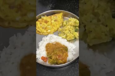 Today’s lunch menu|healthy lunch menu|chow chow kootu|murukakai sambar|omelette|buttermilk|cucumber