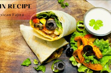 jain mexican fajita recipe/jain dinner recipe/mexican wraps vegetarian/healthy dinner