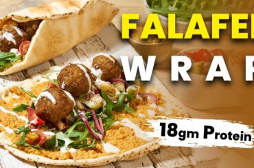 High Protein Falafel Wrap | Weight Loss Healthy Breakfast Recipe | I'MWOW