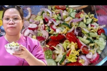 THE SECRET TO RESTAURANT SALAD DRESSING |HEALTHY SALAD RECIPE | ITALIAN SALAD
