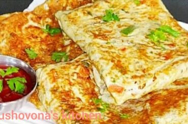 Easy & Quick Breakfast Recipe/Bread Omelette Recipe/Egg Toast Recipe @Sushovona's  kitchen