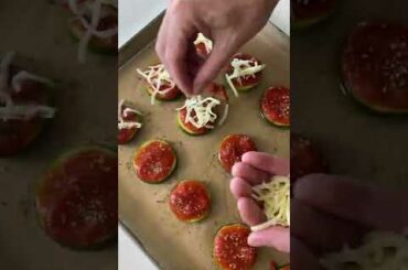 Zucchini Pizza Bites #shorts