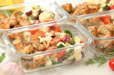 Greek Salmon Meal Prep | Healthy Low Carb Lunch Recipe