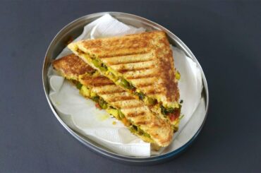 Healthy Veg Sandwich Recipe - No Cheese/No Mayo - Vegetable Sandwich For Weight Loss