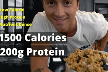 Full Day Of Eating Low Calorie High Protein Meals - 1500 calories 200g protein