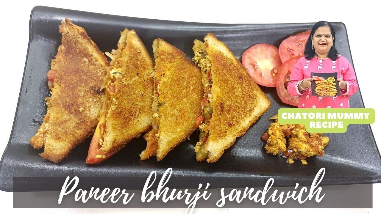 Sandwich recipe – Paneer bhurji sandwich | healthy sandwich recipe. Sandwich recipe - Paneer bhurji sandwich | healthy sandwich recipe.