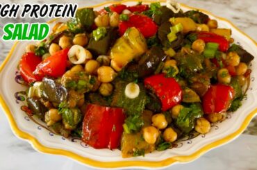 High Protein Salad with Simple Ingredients | Easy and Healthy Salad Recipe