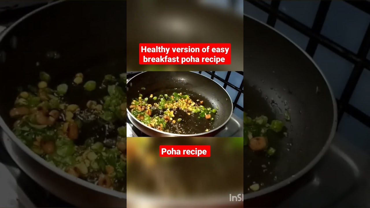 Healthy version of easy breakfast poha recipe weight loss option for breakfast.. Healthy version of easy breakfast poha recipe weight loss option for breakfast..