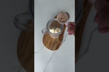 Healthy Chocolate Ice Cream Recipe w Protein Powder #healthyrecipes #nicecream #veganrecipes #shorts