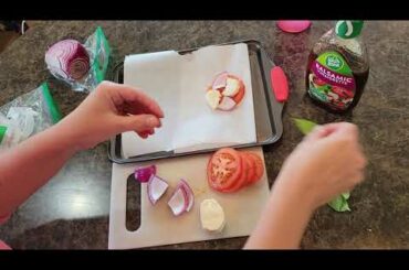 Fresh Tomato Mozzarella Basil Caprese Salad | Garden Fresh Recipes | Healthy Salad Ideas