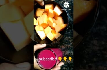 weight loss breakfast healthy juice and bowl full of fruits !vlog n description do subscribe