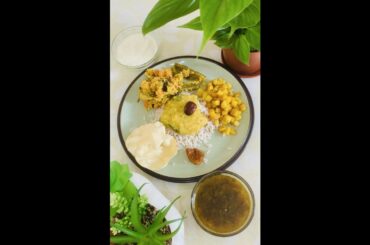 Veg Lunch Plating | Lunch Plate | Veg Lunch Platter | Healthy Lunch Plate #shorts