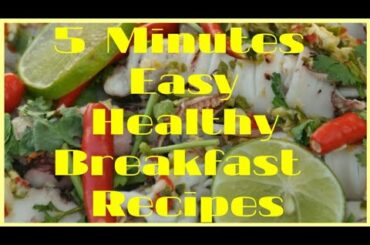|| Healthy Breakfast Recipes || 5Min Easy & Healthy Breakfast || 2 Quick Breakfast Ideas ||