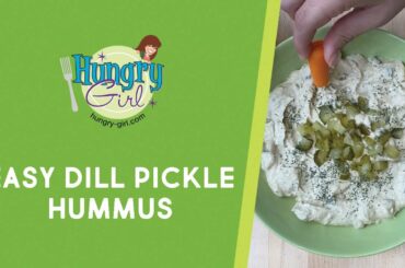 How to Make Hungry Girl’s Easy Dill Pickle Hummus (Speedy Recipe Demo) // #shorts