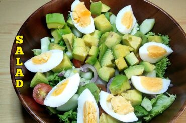Egg Avocado Salad | Simple Healthy Salad Recipe