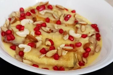 Dessert Recipe || Instant Dessert 15 Mins || Healthy & Delicious Bread Recipe
