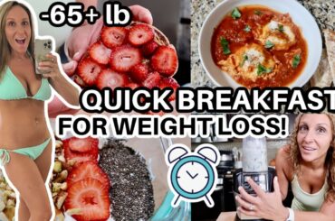 5 QUICK HEALTHY BREAKFASTS FOR WEIGHT LOSS | *EASY* Low Carb Recipes