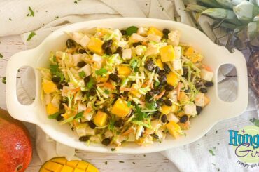 How to Make Hungry Girl’s Caribbean Black Bean Broccoli Slaw (Speedy Recipe Demo) // #shorts