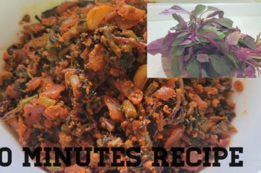 Red Amaranth leaves fry | 10 MiNUTES RECIPE| Rajgira leaves recipe|Healthy recipes |Thotakura Recipe