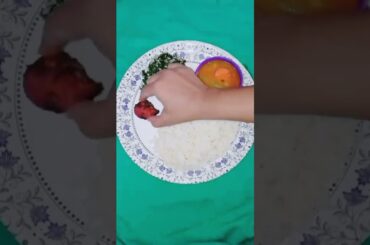 sambar, keerai, rice, chicken fry |healthy lunch menu |#foodblogs #shorts #foodies #shorts vidios