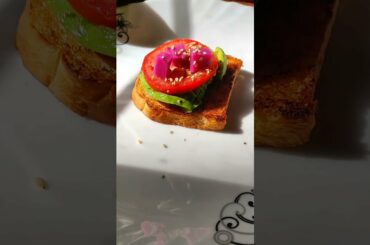 No time to prepare healthy breakfast? try this Quick Veggie Avacado toast recipe #quickbreakfast#avo