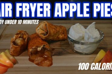 AIR FRYER APPLE PIE | Low Calorie Dessert Recipe Under 10 Minutes, Healthy Dessert Recipe