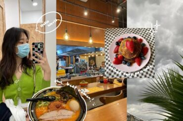 basically a foodie vlog | healthy snacks recipe, best ramen in town, making wonton