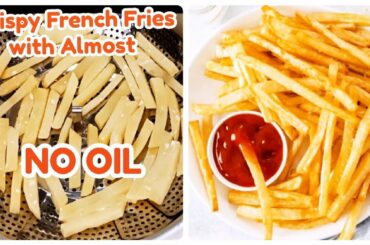 Crispy French Fries with Almost No Oil Recipe/Healthy Snacks Recipe/Crispy Fries Recipe/Food secrets