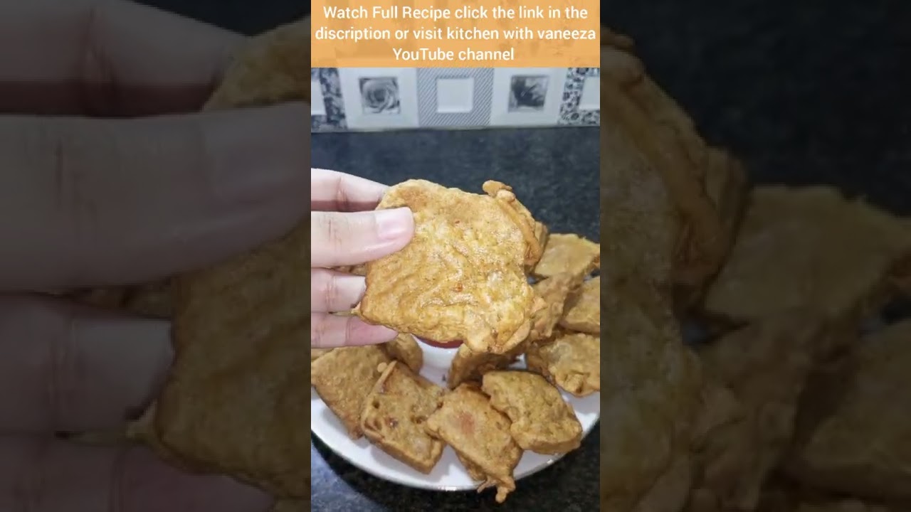 Besan Bread Pakora Recipe | Easy Besan Bread Pakora Recipe by Kitchen with Vaneeza #short Besan Bread Pakora Recipe | Easy Besan Bread Pakora Recipe by Kitchen with Vaneeza #short