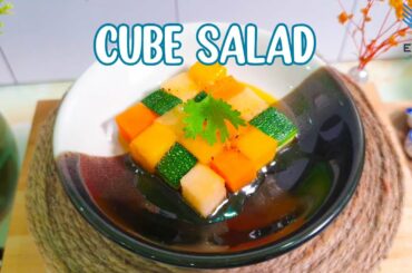 How to Make Miniature Fruit Cube Salad ! Best Vegetable Recipe - Healthy Salad